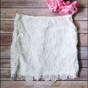Gorgeous white lace skirt